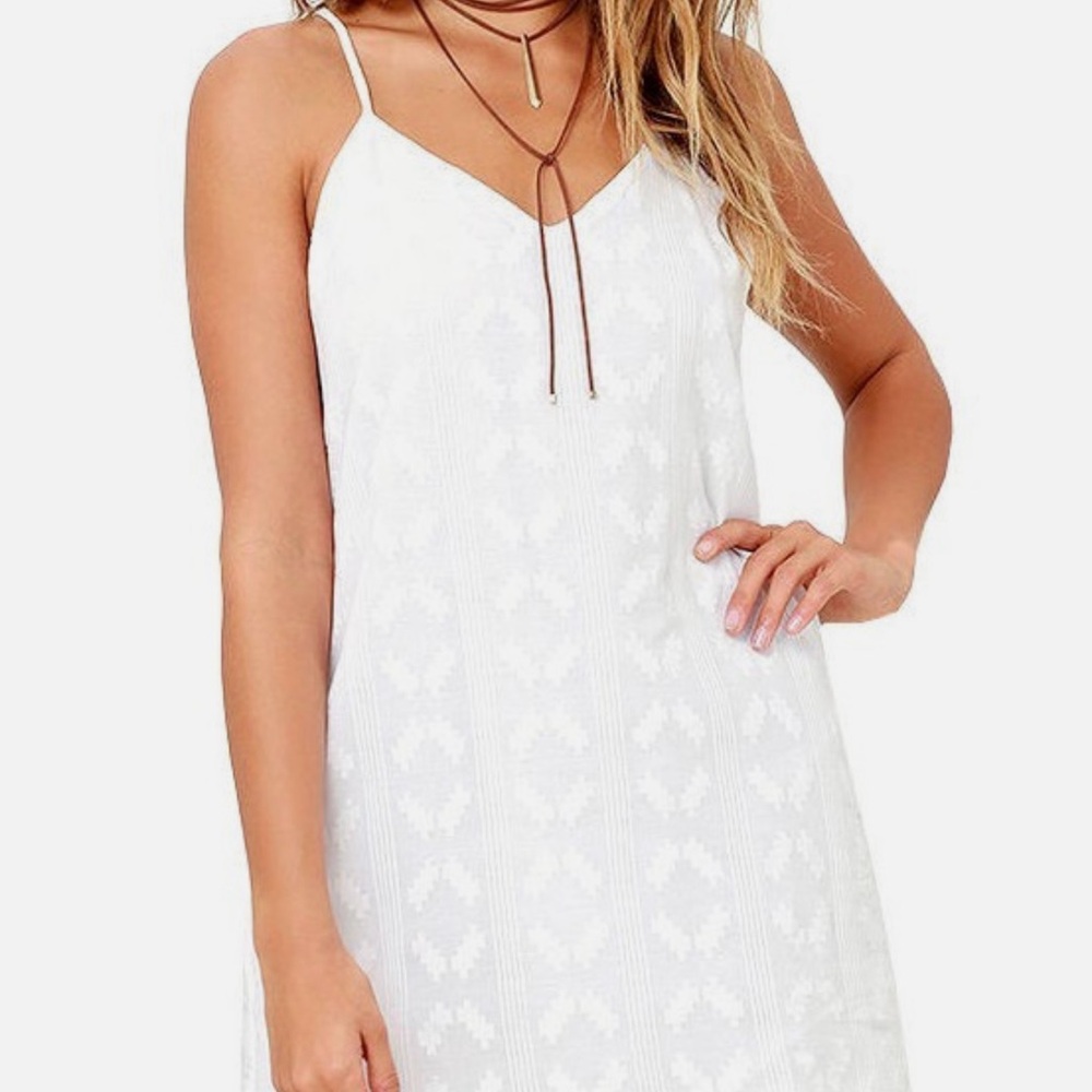 White Sleeveless Dress Obey